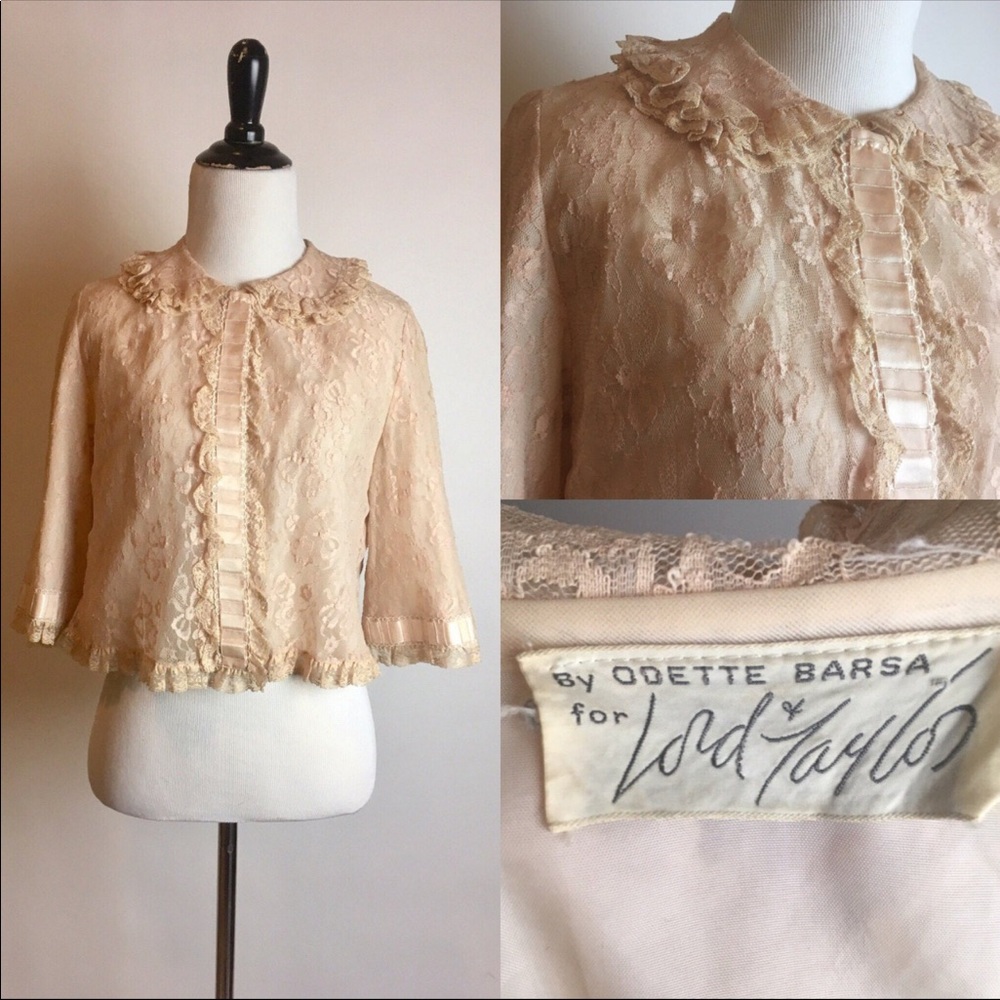 50s Odette Barsa for Lord and Taylor Bed Jacket